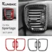 Enhance Your Kia Sportage Interior with Durable Carbon Fiber Trim Stickers