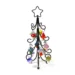Unique Bronze Iron Christmas Ornaments Featuring Colorful Mini Mushroom Accents for Festive Home Decor