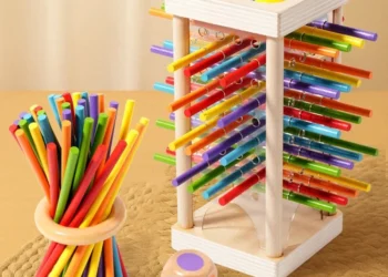Enhance Kids’ Cognitive Skills with This Engaging Two-Player Wooden Puzzle Toy