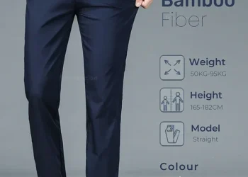 Top Bamboo Fiber Men’s Pants for Breathable Comfort and Stylish Business Wear