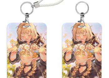 Durable Japanese Anime Lanyard for Secure Key and Card Organization
