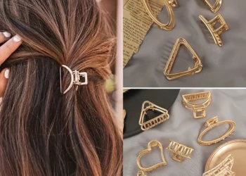 Stylish Gold Hair Claw Clips That Secure Bangs Without Slipping All Day