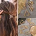 Stylish Gold Hair Claw Clips That Secure Bangs Without Slipping All Day