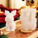 Create Festive Holiday Candles Easily with This Durable Reindeer Silicone Mold